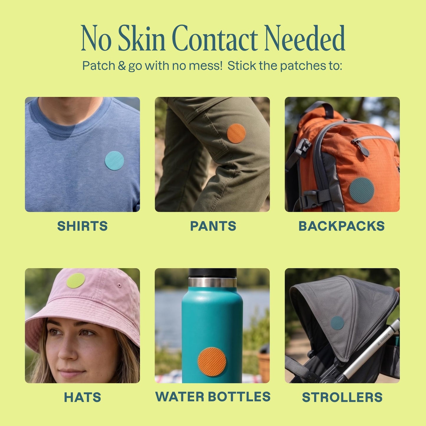 Cliganic Mosquito Repellent Stickers (160 Pack) - Patches for Kids & Adults, Natural DEET-Free, Citronella Essential Oil Infused
