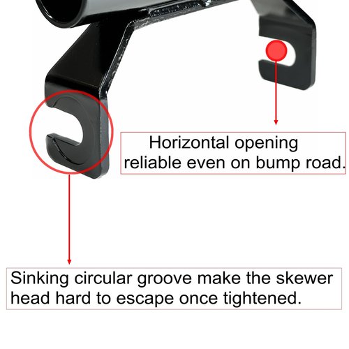 Fork Thru Axle Adapter for Bike Rack Convert QR Fork Mount to Thru Axle Bicycle Mount 15x110mm 12x100mm 15x100mm 20x110mm (15x100mm)