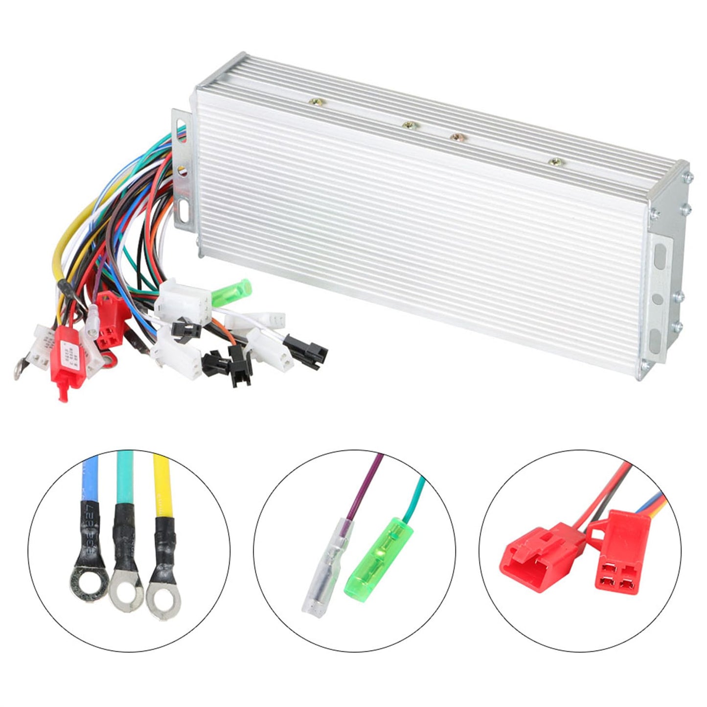 WFLNHB 48-72V 1000W Brushless DC Electric Motor Speed Control Box(2-Mode) for Electric Bicycle Scooter Square Controller