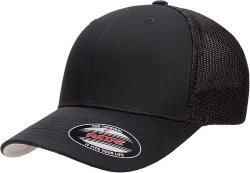 Flexfit 6511 Fitted Trucker Cap - Mid-Profile Design with Stretchable Mesh Panels | Bulk Pack Available