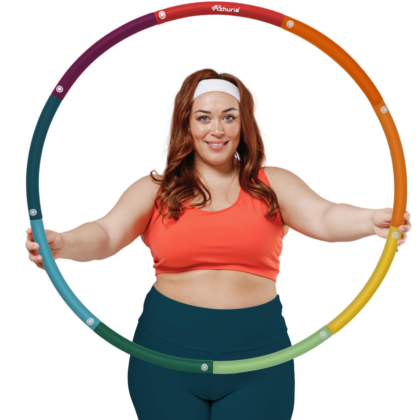Weighted Hula Hoop Plus Size | 3.2lb Weight, 43in Diameter | Extra Large Hula Hoop for Adults Weight Loss | Easy to Spin, Soft Padding | Exercise Hoop for Beginners & Advanced Hoopers