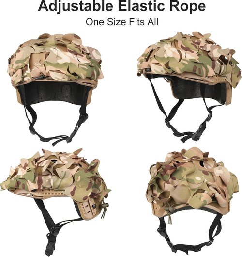 Black Tactical Airsoft Helmet by [Brand Name] - Complete with Essential Accessories