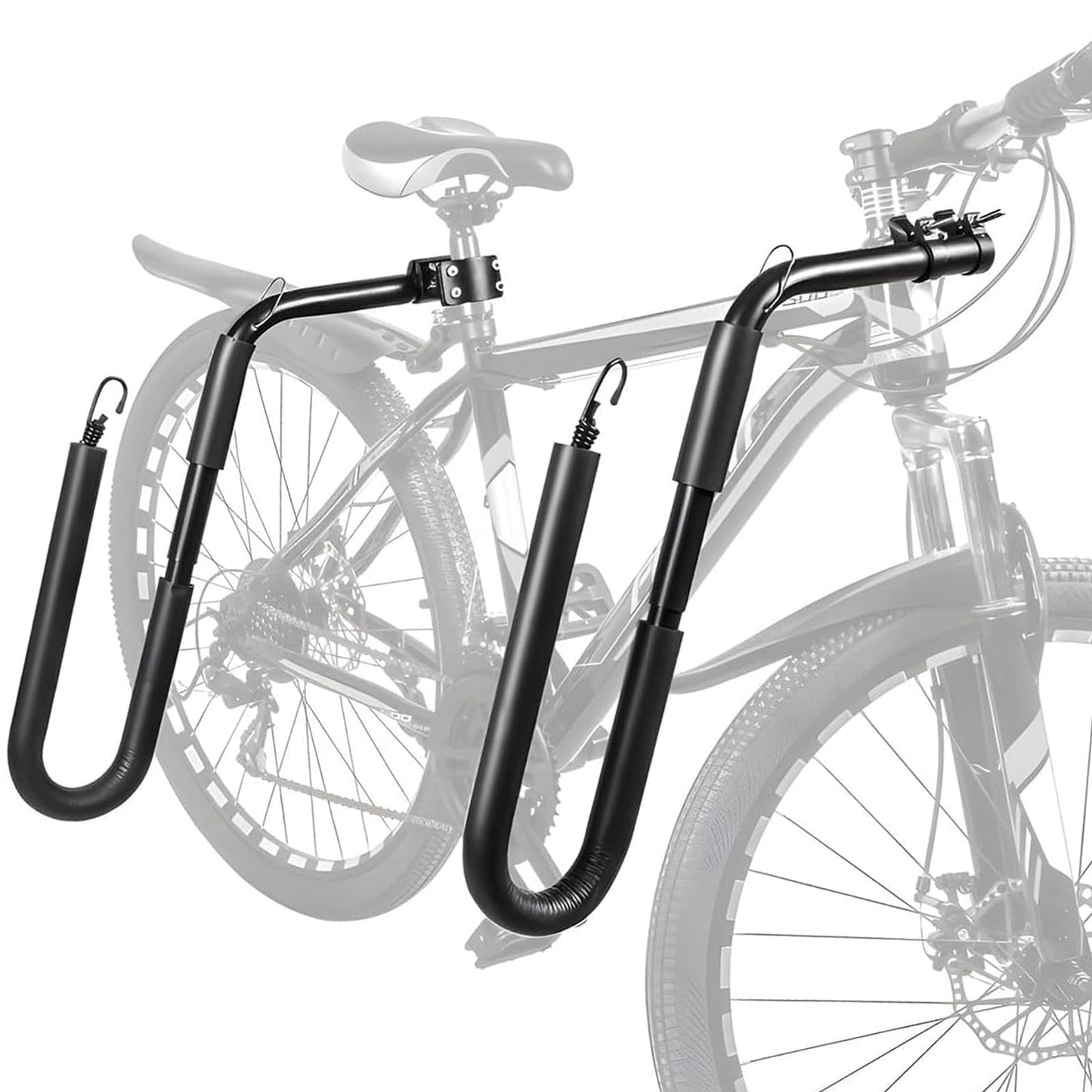 DTNESS Bicycle Surfboard Racks, Bike Surf Board Holder for Shortboards, Longboards, SUP Paddleboards, Skis, Windsurfing Boards, Outdoor Sports Surfing Wakeboard Carrier Mount for Bike