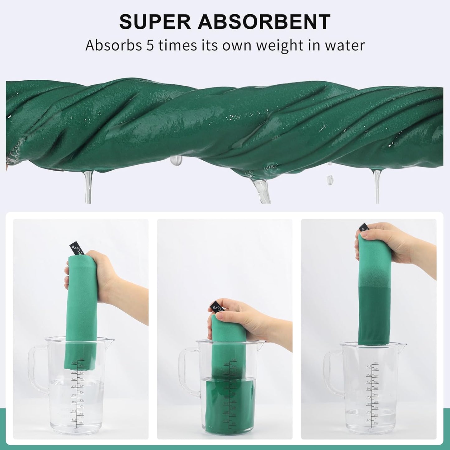 Rainleaf Microfiber Towel - Quick Dry, Super Absorbent & Ultra Compact | Perfect for Travel, Gym & Camping