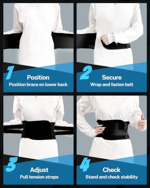 KineApex Back Brace for Lower Back Pain, Back Support Belt for Men & Women for Sciatica, Scoliosis and Herniated Disc Relief, Breathable+Lumbar Support Pad Provide 10X Support Fits 35.5-39.4"(Size L)