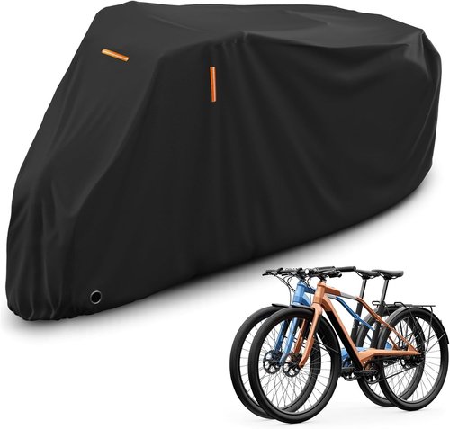 AKEfit Waterproof Bike Cover - Outdoor Bicycle Protection Against Rain & UV - XL for 1-2 Bikes