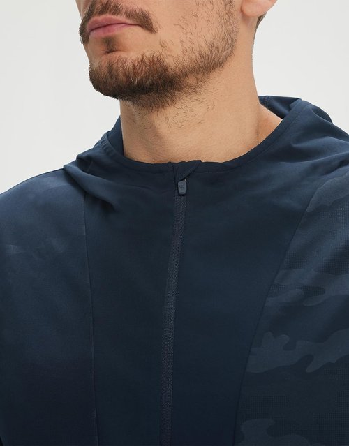 M MAELREG Short Sleeve Hoodie for Men - Lightweight, Water-Resistant, Embossed Pattern | Perfect for Golf
