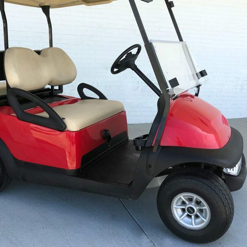 10L0L Golf Cart Full Coverage Floor Liner Mat for Club Car Precedent G&E 2004 up/Onward & Tempo/Villager & V4L, Non Slip Odorless Replacement Floor Mat OEM# 102504801 (Improved Version)