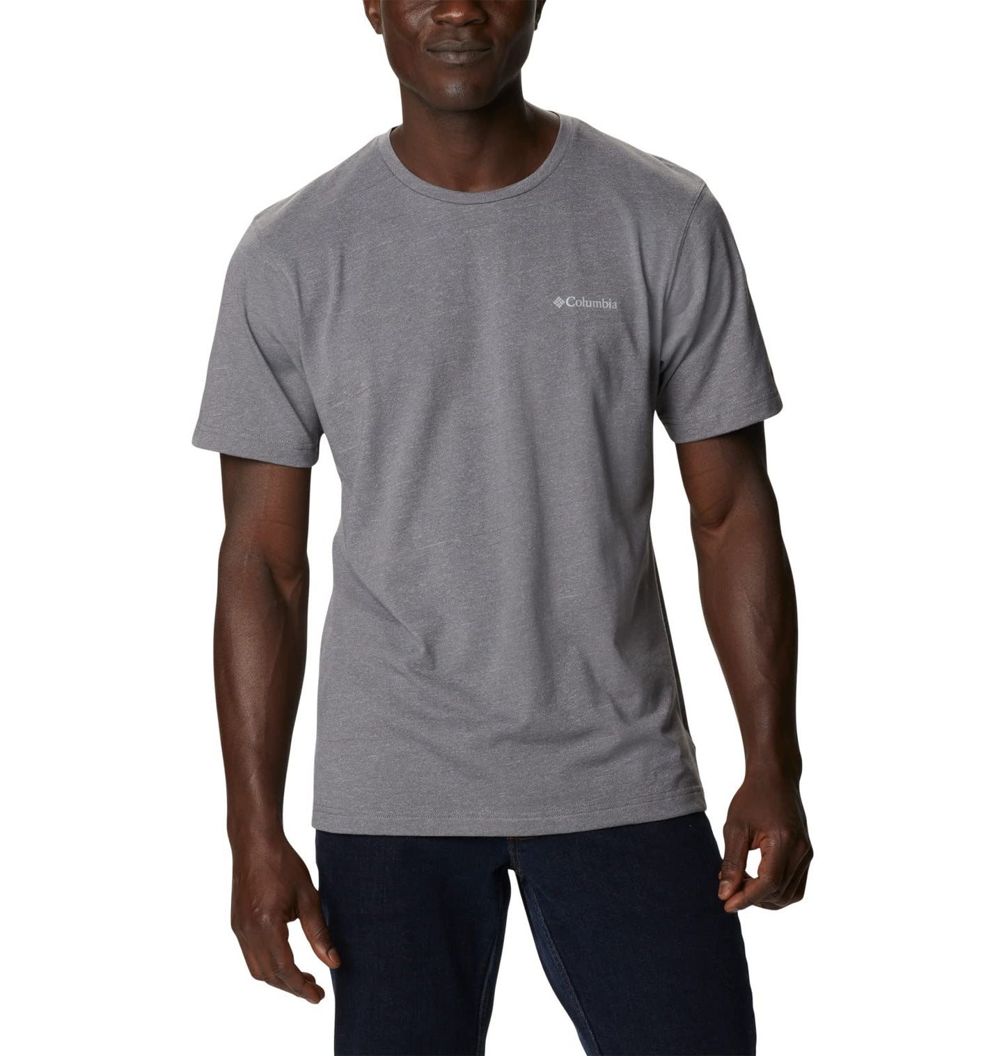 Columbia Mens Thistletown Hills Short Sleeve T-Shirt, City Grey Heather, 4X