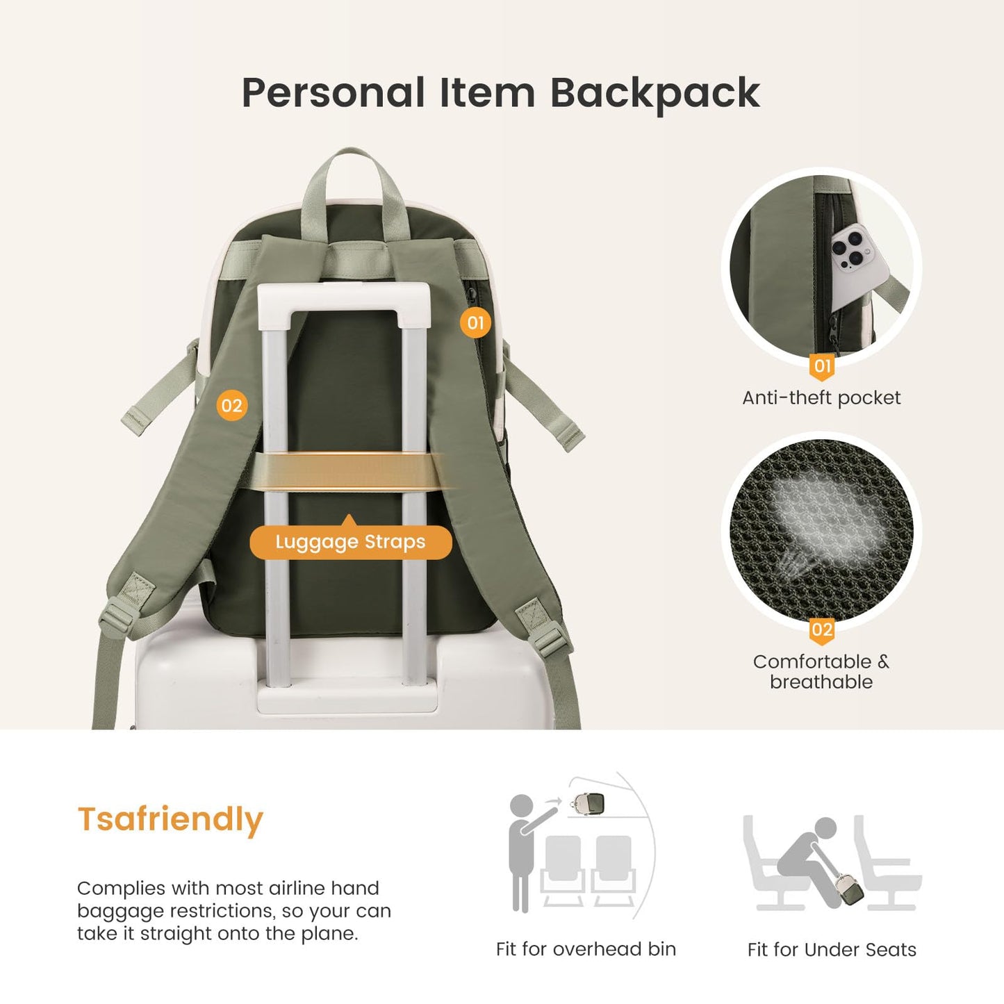 LOVEVOOK Everyday Backpack for Women, Chic Versatile Backpack with Water Bottle Pocket, Lightweight Waterproof Casual Daypack for City Work Commute, College, Travel & Gifts, Black