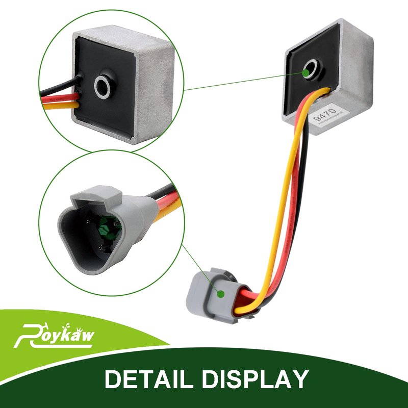 Roykaw 12 Volt Golf Cart Voltage Regulator Rectifier Compatible with Club Car 2004-up Precedent and 2018-up Tempo 4-Cycle Gas Models, OEM# 1025159-01, 1028033-01
