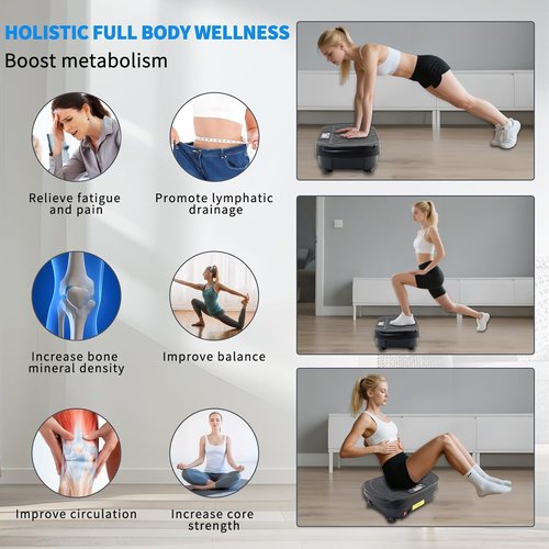 Homesy Vibration Plate | Full Body Shake Machine for Lymphatic Drainage & Fat Burning