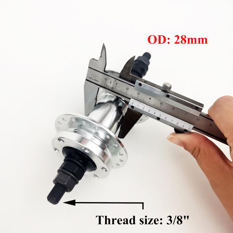 DONSP1986 Bicycle Wheel Part Bicycle Rear Hub 36 Hole, Disc Brake Wheel Hub, Rear Width 135mm, Aluminum Alloy Bike Hub (Silver)