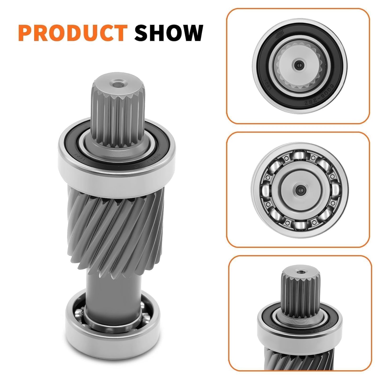 Aspaton Electric Golf Cart Input Shaft Kit 19 Splines/21 Tooth, 1.5" Diameter Compatible with TXT & Medalist 1994-up, Marathon 1988-1994 Electric Golf CartCart Fit 28095G01 26926G01 612556