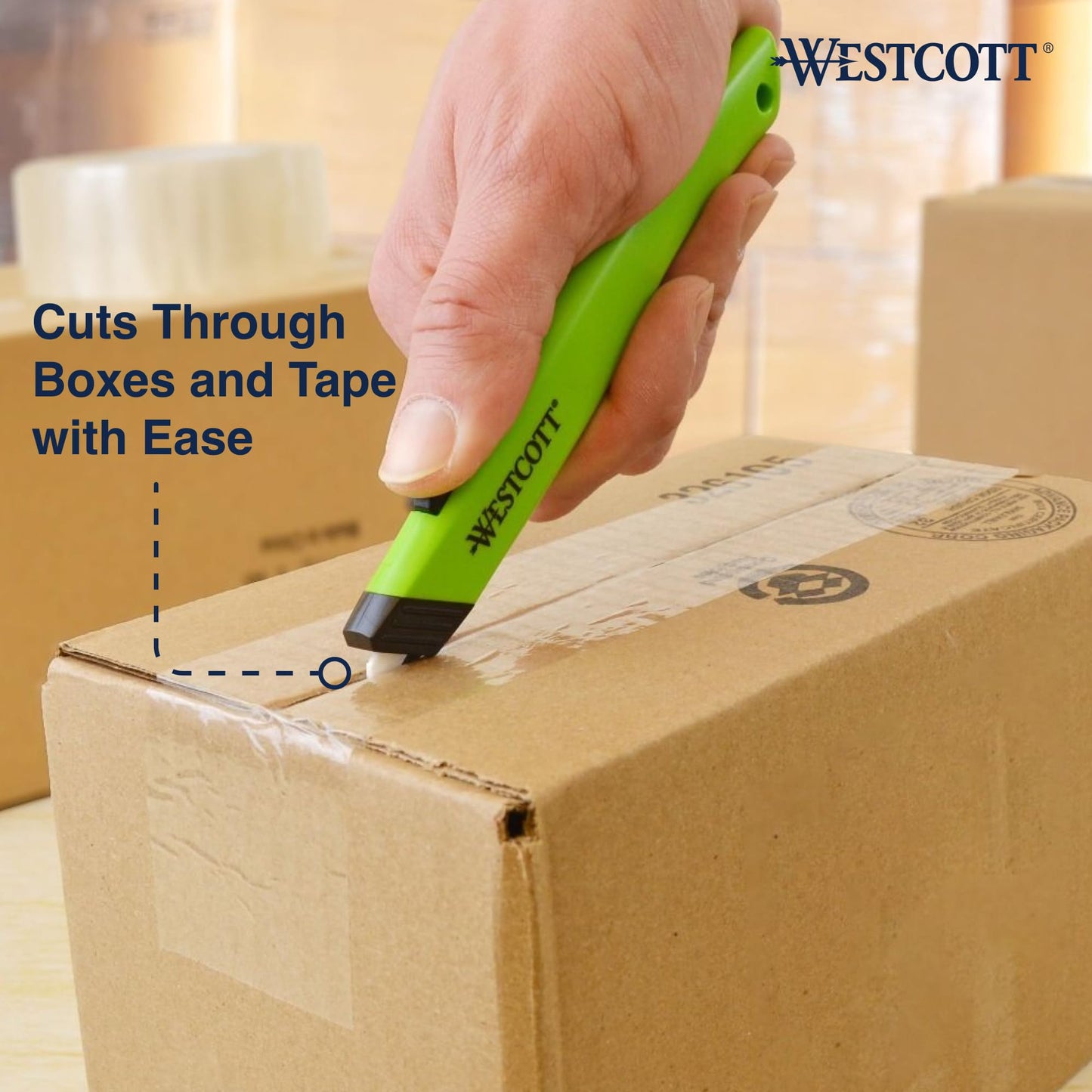 Westcott Box Cutter Safety Ceramic Utility Knife, 2-Pack
