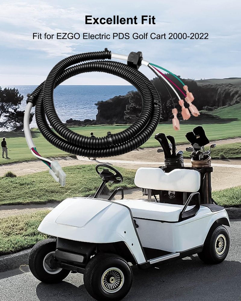 EMIHO Pedal Box Wiring Harness Fit for EZGO Electric PDS Golf Cart 2000-2022, Replace 6811 BP-6811 25879G05 25879-G05