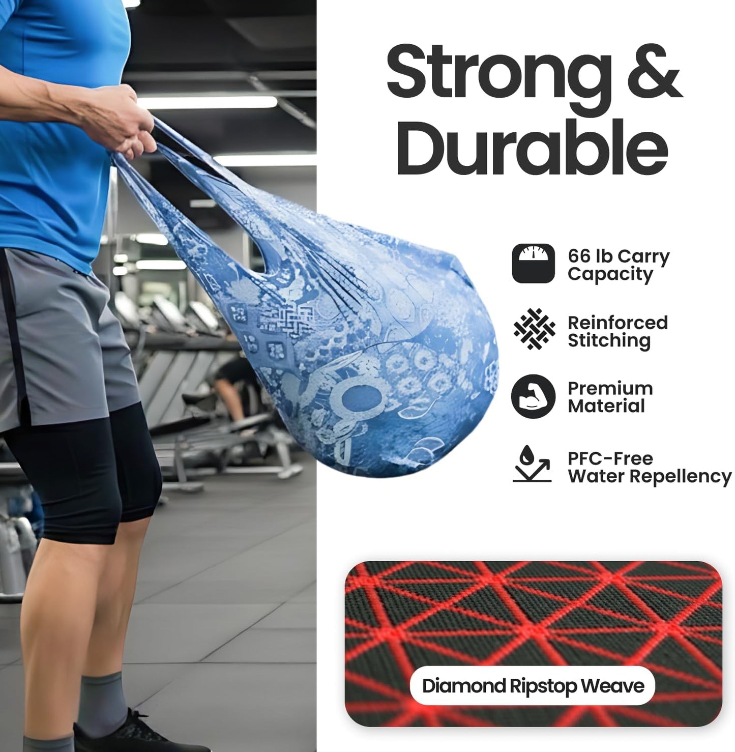 Nanobag Sling - Ultralight Crossbody Bag for Travel, Shopping & Everyday Use | Packable Design