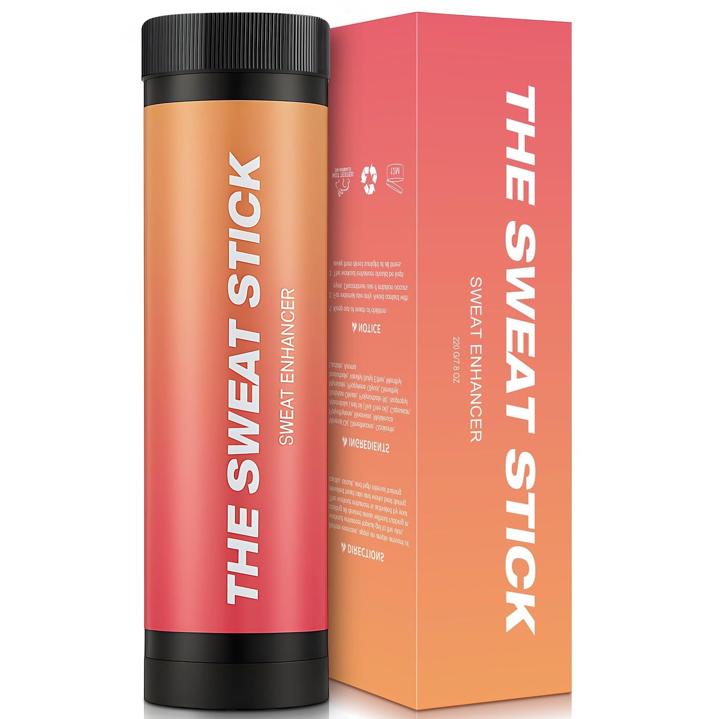 Demissle Sweat Gel Stick, Fragrance Workout Enhancer Stick, 10.5 oz,Orange