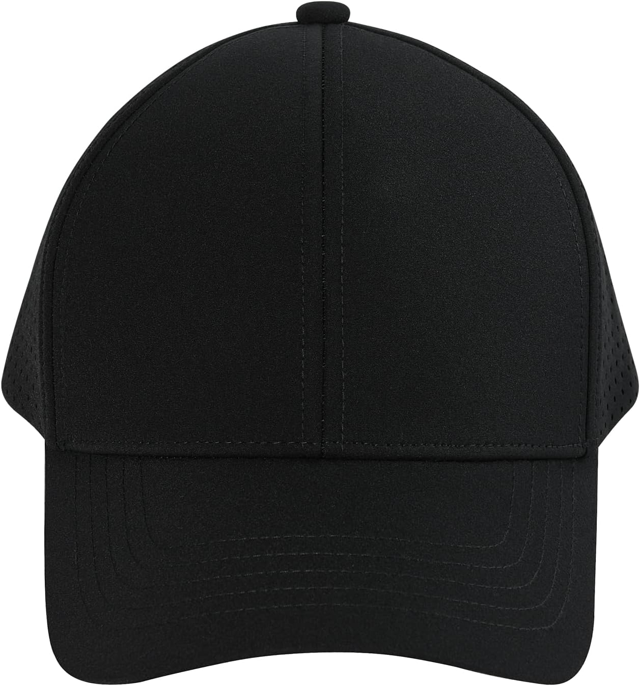 VOBOOM Men's Quick-Dry Baseball Cap - Laser Cut Mesh Design | Curved Brim Snapback Hat