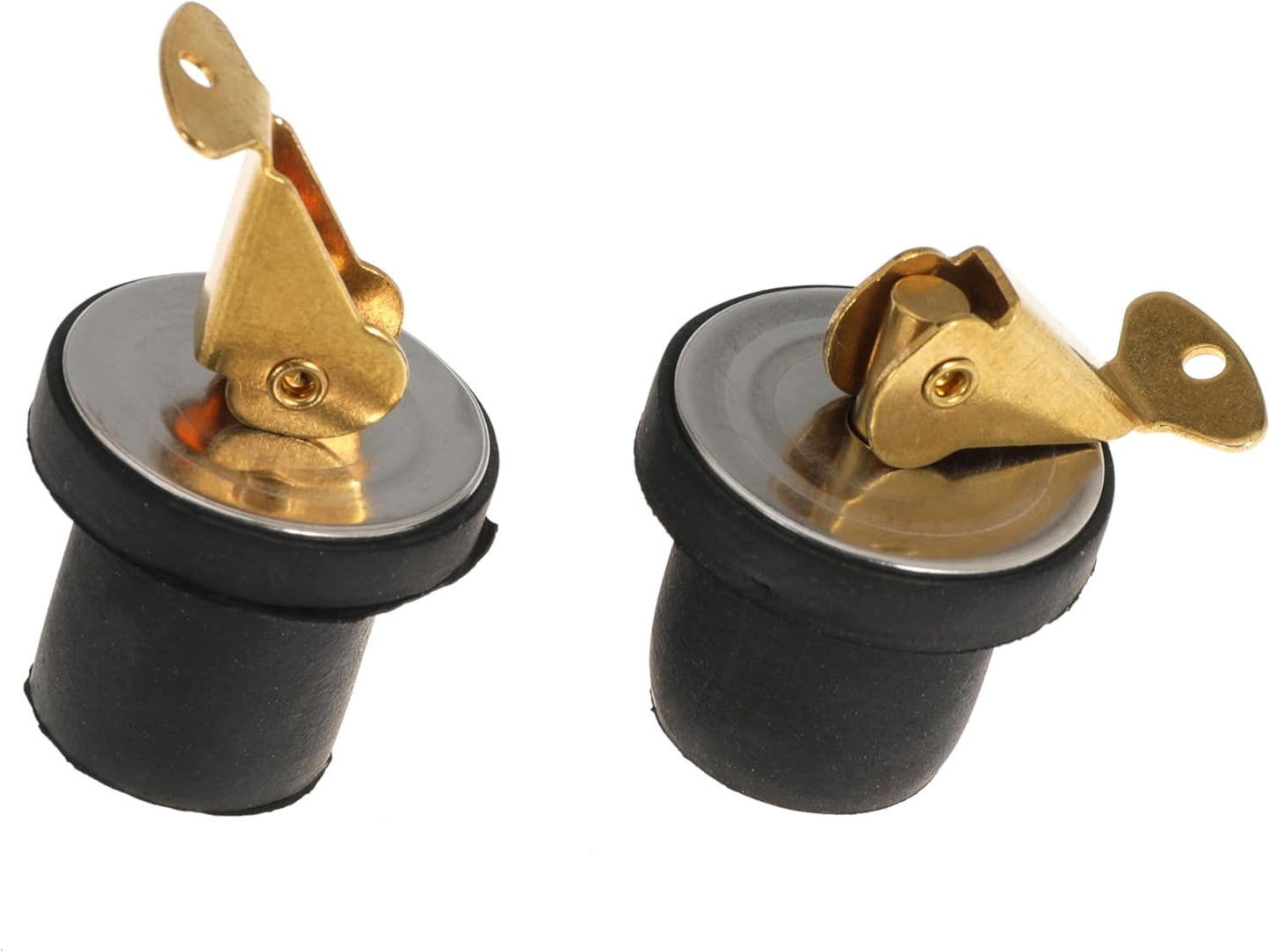 Brass Boat Drain Plug - Durable Snap Rubber Plug for Marine Deck Accessories