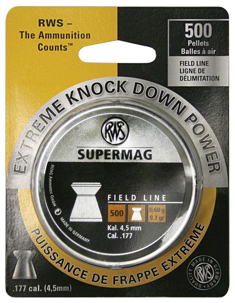 Rheinisch-Westfalische 2315042 RWS Supermag 2315042 Air Gun Ammo .177 Field Line