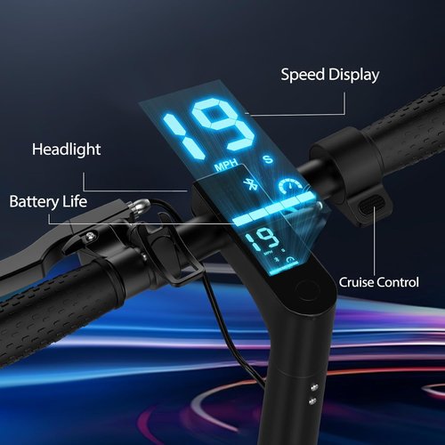 MAXSHOT Electric Scooter - Powerful 350W/500W Motor, 21-28 Mile Range, Dual Suspension, 8.5/10/14" Tires
