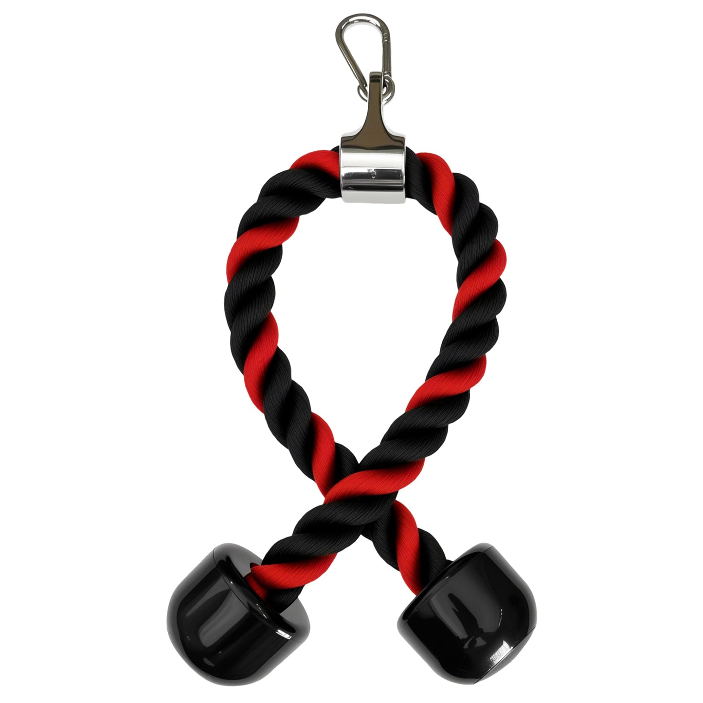 qibylift Deluxe Tricep Rope Pull Down - 27 Inch/14 Inch Rope Length, Easy to Grip & Non Slip Cable Attachment (RedMix)
