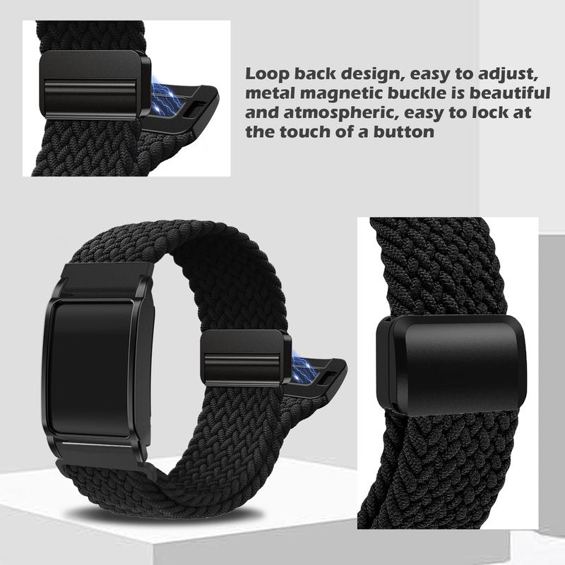 Anpzband Braided-Magnetic-Band Compatible With Whoop-4.0/3.0 Band - Adjustable Breathable Elastic Straps Replaceable Wristband for Whoop 4.0/3.0, Women Men, Fashion Multicolor