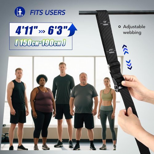 **ALongSong Pull Up Assistance Bands - Upgraded Heavy Duty Resistance Bands with Foot Support Pedal | 80Lbs Adjustable Weight for Home Gym Strength Training**