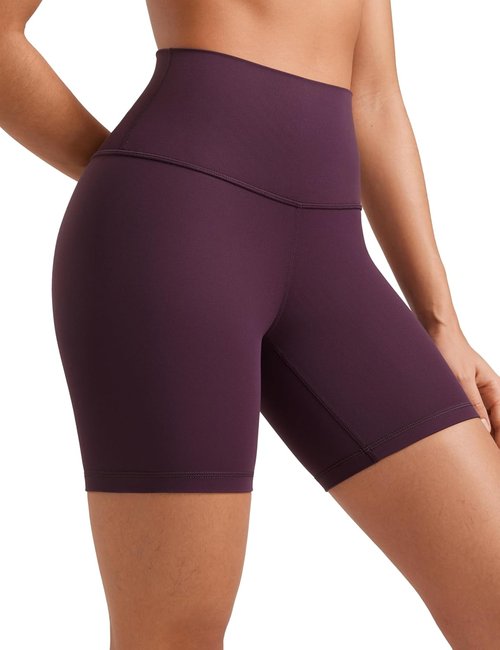 CRZ YOGA ButterLuxe Biker Shorts - High Waisted Spandex for Yoga & Running | Women's 6" Length