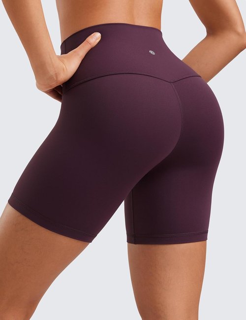 CRZ YOGA ButterLuxe Biker Shorts - High Waisted Spandex for Yoga & Running | Women's 6" Length