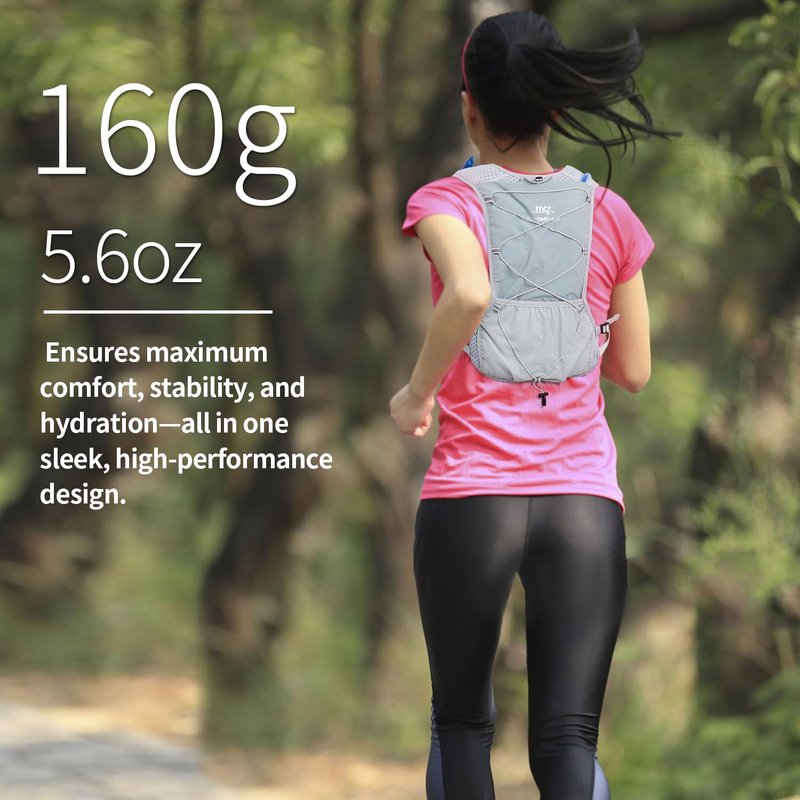 Lightweight Running Vest for Women and Men Hydration Backpack Pack with 1.5L Water Bladder Bag Running Gear Accessories for Hiking Trail Cycling Marathon (Hot Pink)