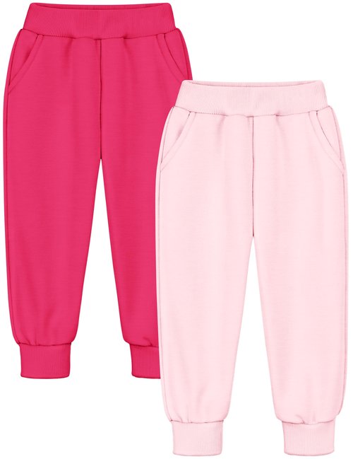 Guicizi Girls Jogger Pants Size 8 Sweatpants with Pockets Size 7 Soft Kids Sweat Athletic Sports Lounge Active Pants Girls Activewear Workout Clothes 2Pack