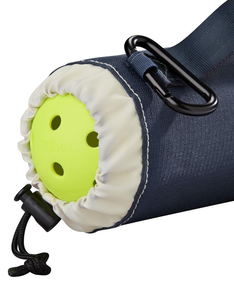 WILSON Pickleball Ball Case - Holds up to 3 Balls, Navy/White