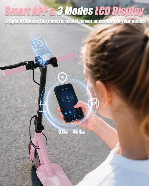 Electric Scooter by [Brand Name] - High-Speed Folding Escooter for Adults & Kids | 10-28 Mile Range, Dual Suspension