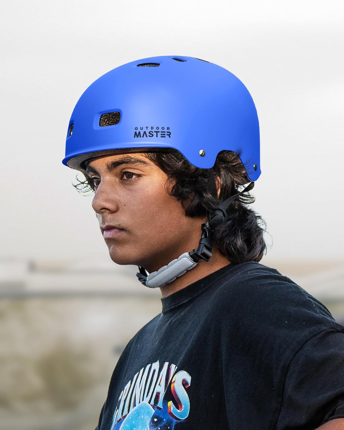 OutdoorMaster Skateboard Cycling Helmet - Multi-Sport Ventilation with Removable Liners | For Kids, Youth & Adults