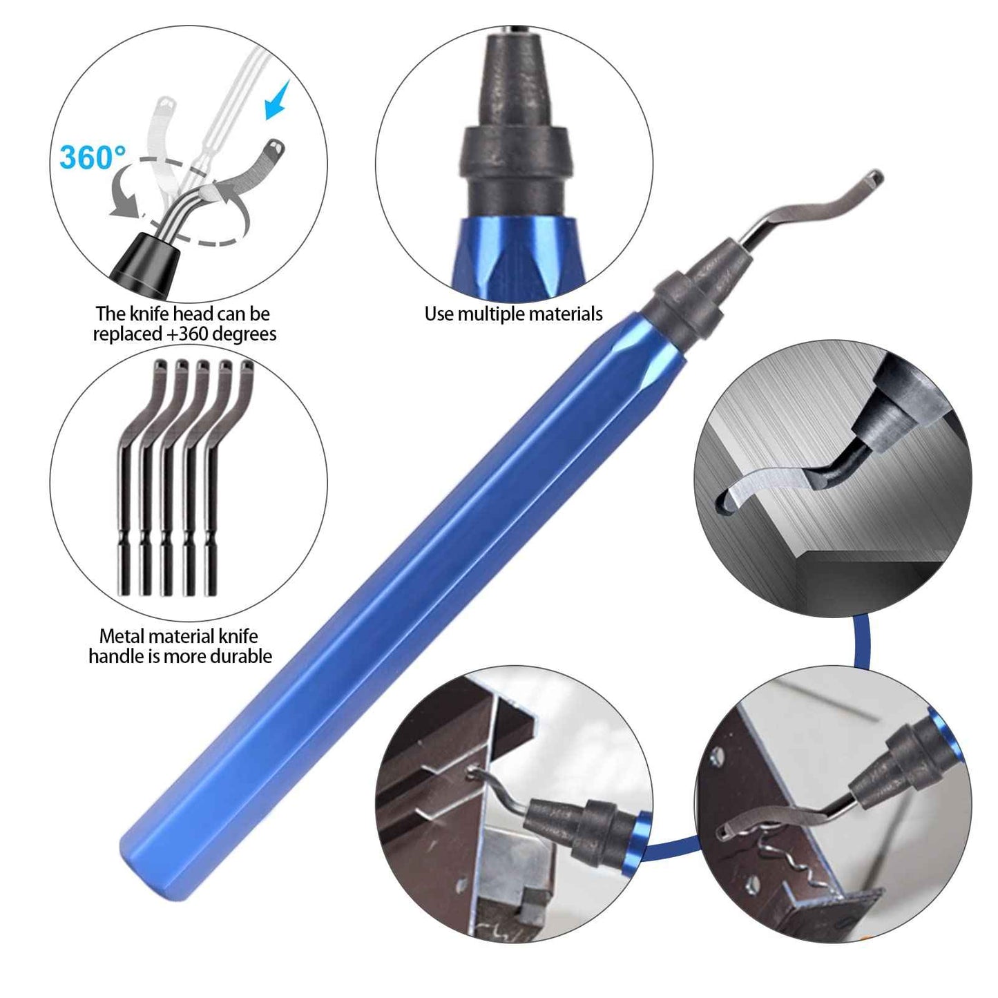 Miluosong 25pcs Precisio with Deburring Tool, Craft Knife,hand File,Carving Knife Suitable for sanding, carving, modeling, cutting, scraping,3D Printing Deburring kit