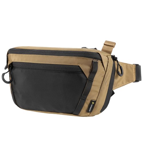 VOTAGOO GEAR Tactical CCW Fanny Bag, Concealed Carry Fanny Pack w/Adjustable Waist Belt Tactical Waist Bag Handgun Pouch with Universal Pistol Holster, Everyday Hip Pack for Men Travel Outdoor(Brown)