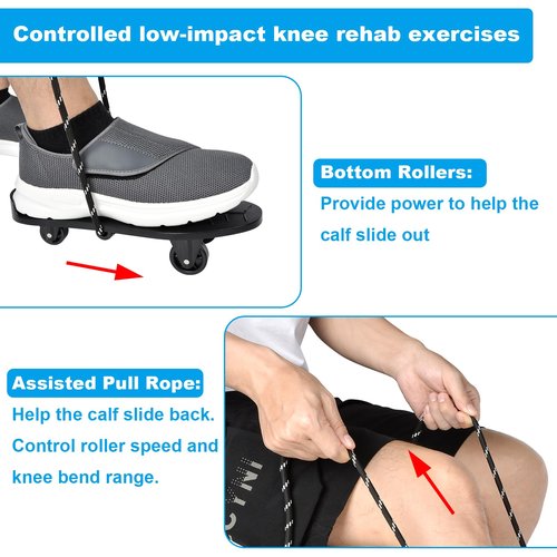 iGuerburn Knee Surgery Recovery Equipment Knee Glider for Knee Replacement Recovery Aids Kit, Physical Therapy Equipment for ACL PCL MCL LCL Surgery - Improve Mobility & Relieve Pain