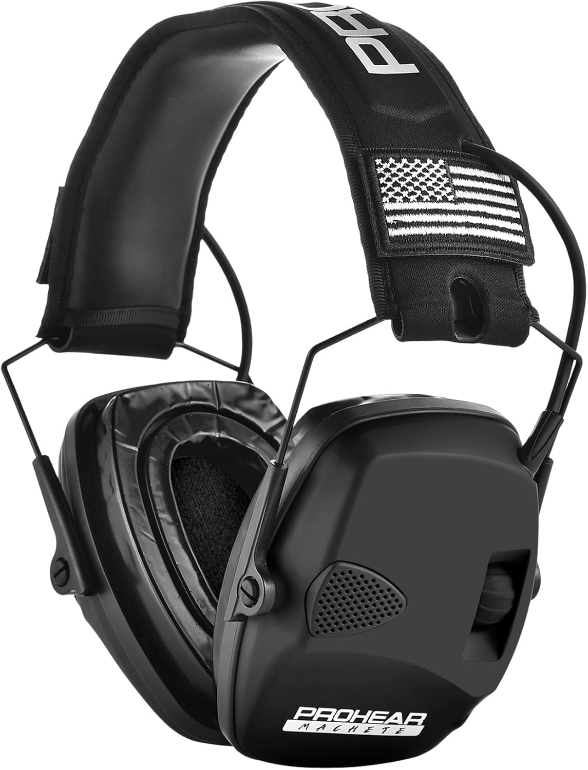 PROHEAR Electronic Ear Protection Muffs - 4X Sound Amplification & NRR 23dB Noise Reduction | Black