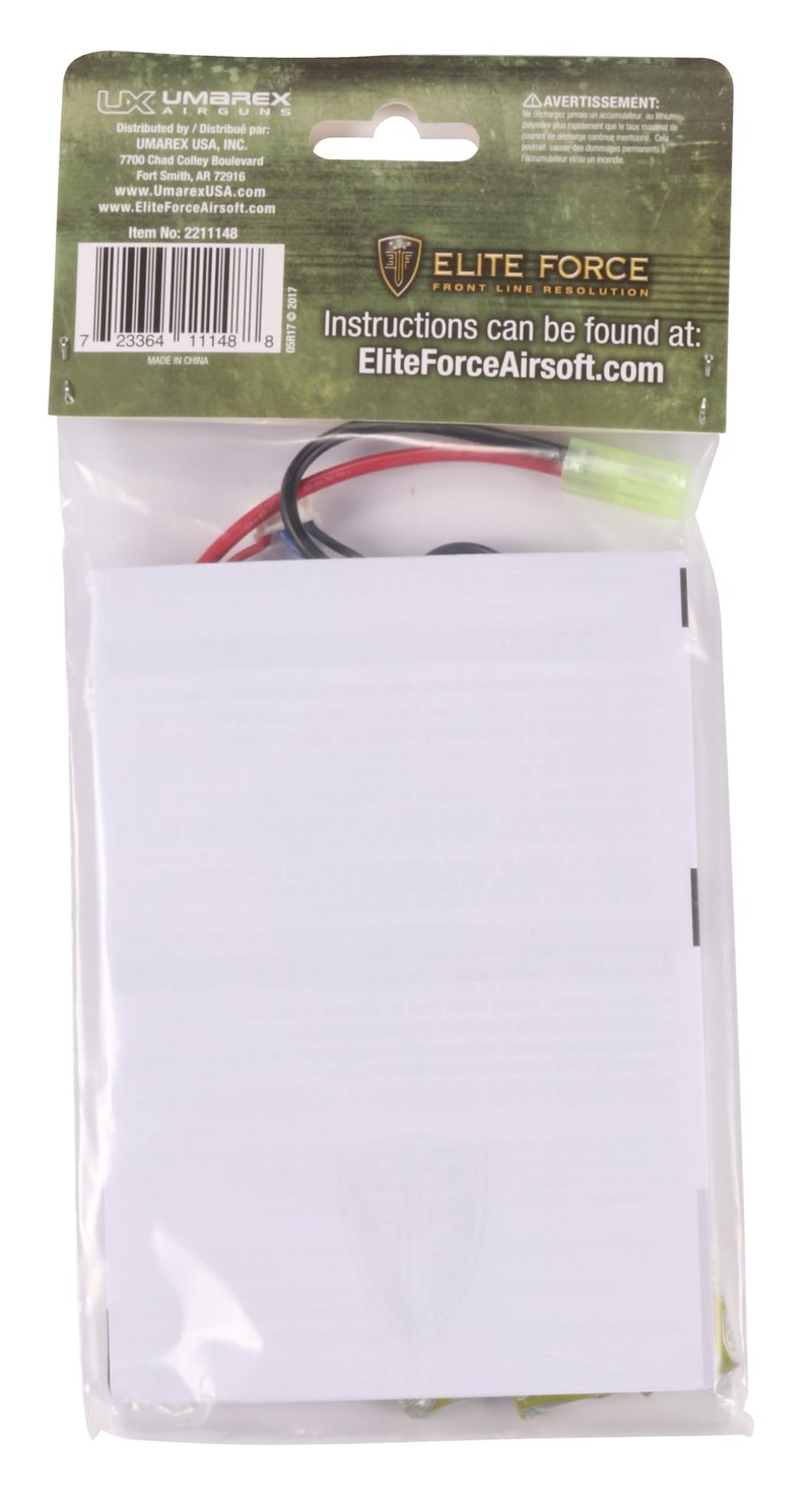 Elite Force Airsoft Battery for 6mm BB Electric Airsoft Guns, 11.1V Lipo 1200 mAh, Tri-Panel - Tamiya
