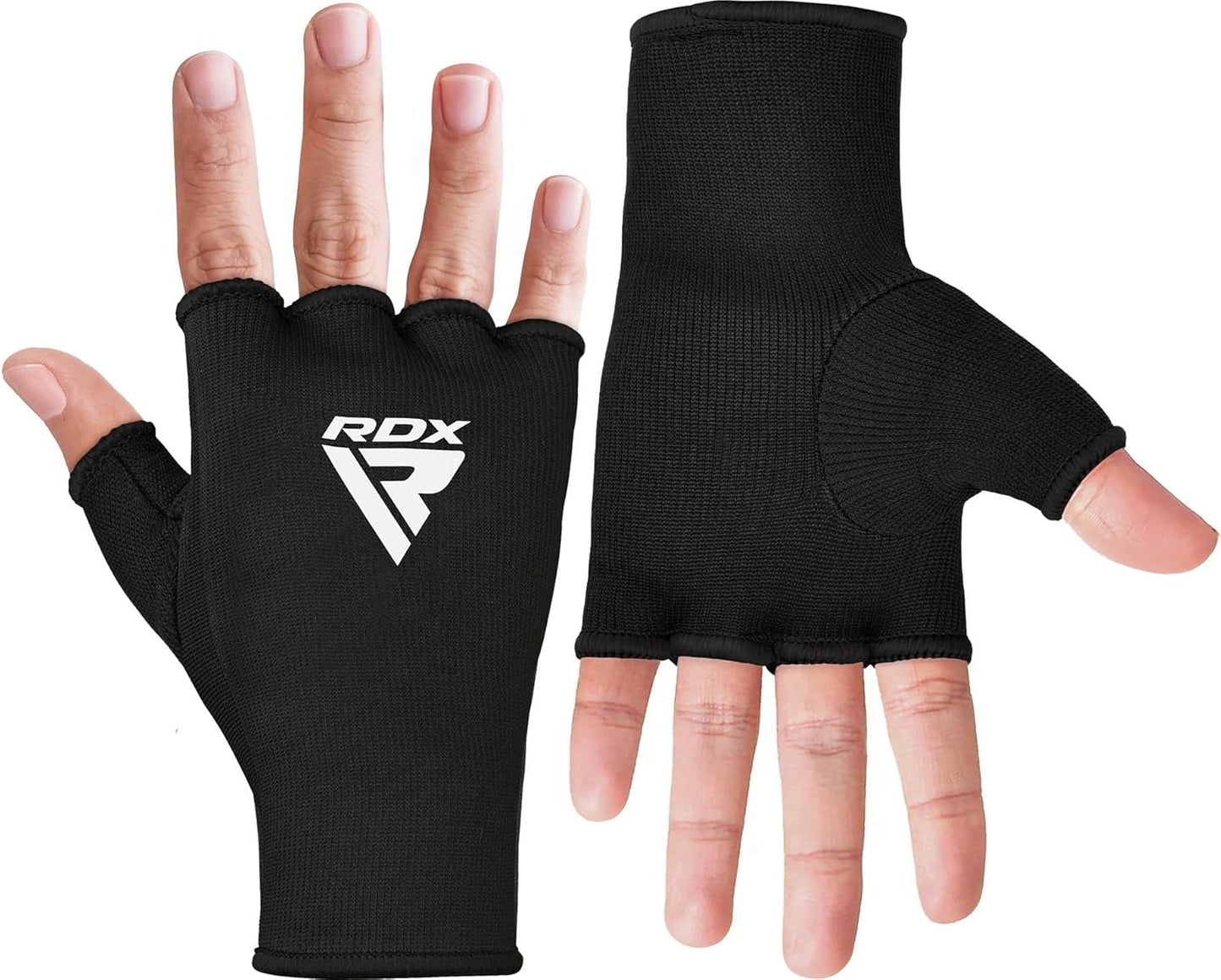 RDX Boxing Hand Wraps - Half Finger Inner Gloves for Men & Women | Elasticated Fist Protection for MMA & Kickboxing