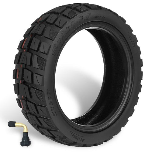 GYL 10x2.75-6.5 Vacuum Tire Off-road Tire for Speedway 5 Dualtron 3 Hover-1 Alpha JOYOR S Hiboy Titan PRO Electric Scooter Puncture-Proof Explosion-Proof 10 inch Tyre, Shockproof Super-Grip