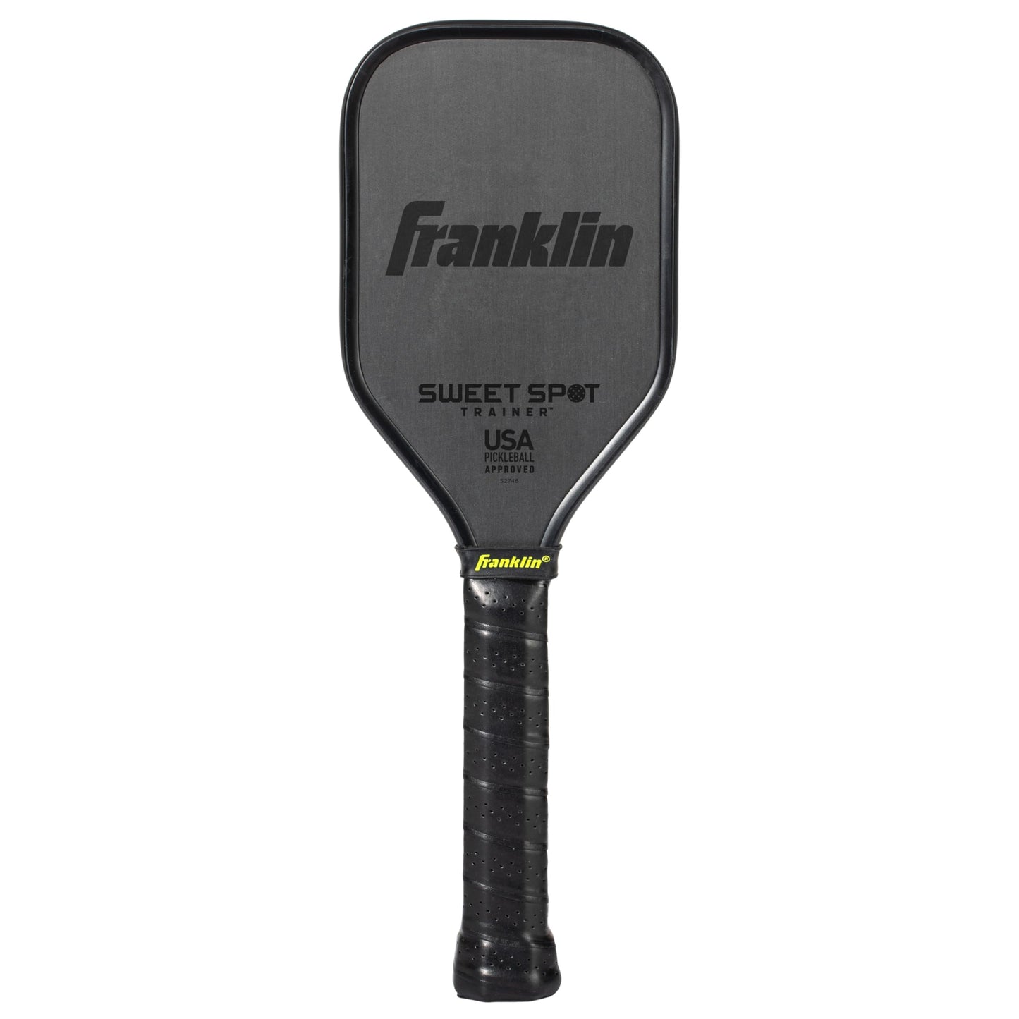 Franklin Sports Sweet Spot Training Pickleball Paddle - THE Original Pickleball Trainer Practice Paddle - Mini Head + Extra Long Handle for Shot + Swing Training - 16mm Core + T700 Carbon Face