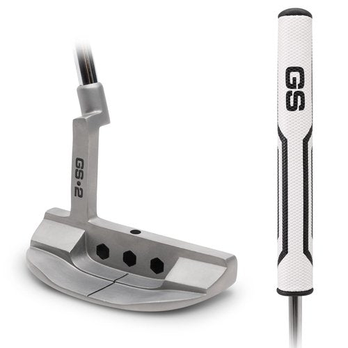 GoSports GS2 Tour Golf Putter - 34 Inch Right-Handed Mallet Putter with Oversized Fat Grip and Milled Face