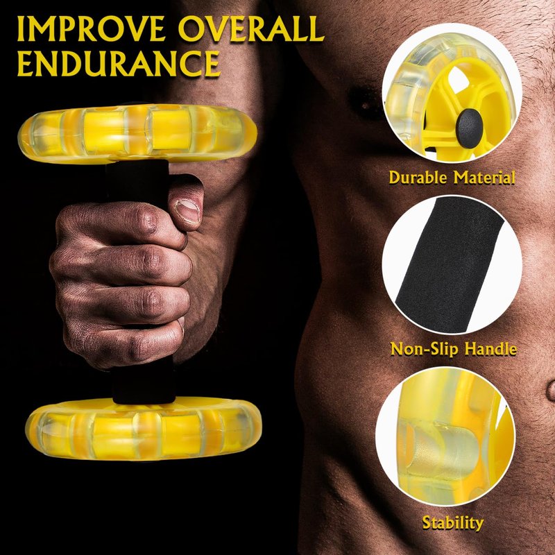 Toddmomy Ab Roller Wheel: Ab Wheel for Core Training, Exercise Abdominal Roller Hand Weights Dumbbell Fitness Exercise Device Home Gym Gear for Men/Women