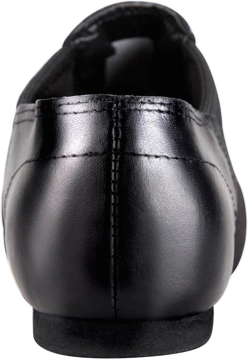 Linodes Unisex Jazz Dance Shoes - Slip-On Leather Upper for Men and Women | Comfortable Fit