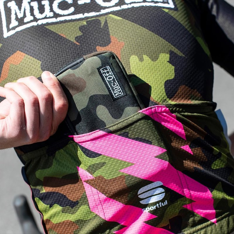 Muc-Off Essentials Case, Camo - Bike Pouch, Cycling Phone Wallet with Zipper - Bike Accessories for Storing Mobile Phone and Bike Tools