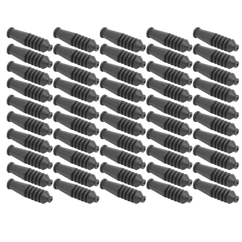 QANYEGN 50Pcs V Brake Noodle, Bike V Brake Noodle Cable Guide Pipe, Rubber Brake Pipe Dustproof Sleeves for Mountain Folding Bike