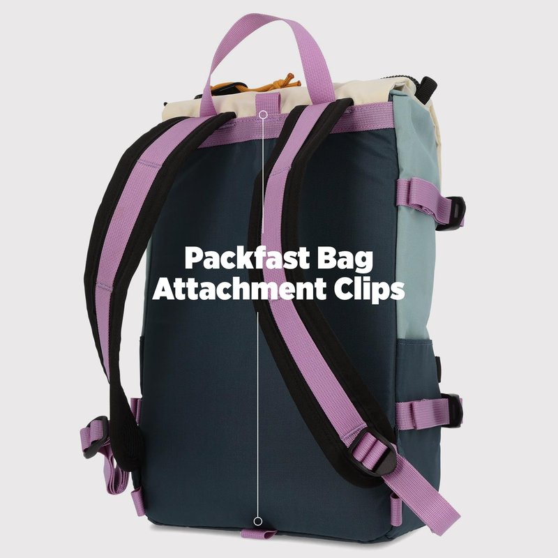 Topo Designs Rover Pack Mini - Small Sized Daypack for EDC, Day Trips, Hikes, Iconic Denver Design, Fair Trade + Bluesign (Bone White/Beetle)
